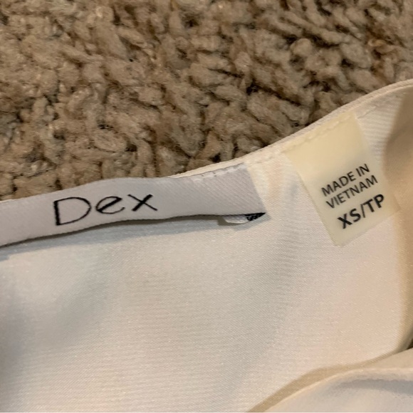 NWT DEX Ivory Oversized Sleeveless Blouse XS - Picture 3 of 9